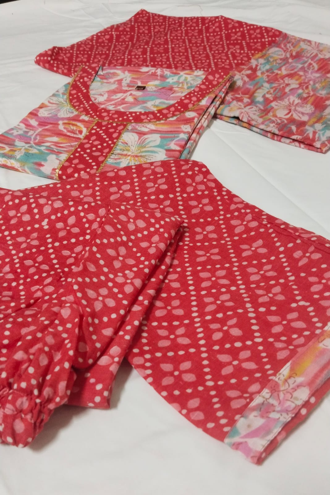 Shamal Printed Cotton Kurti With Bottom Dupatta Wholesale Market In Surat
